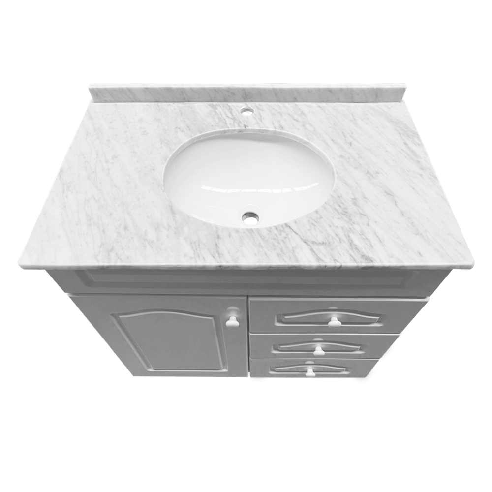 Mueble Vanitorio con Cubierta Mármol 83 cm