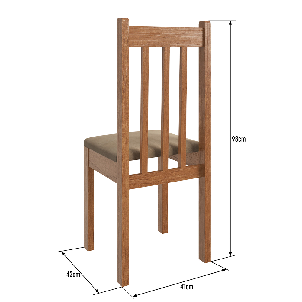 Comedor Zamarchi con 6 sillas Madera Maciza