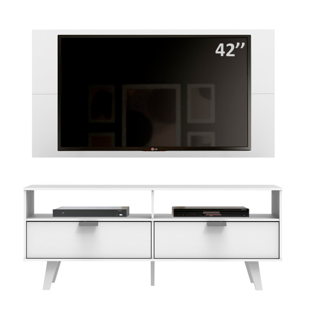 Rack con Panel Oslo Blanco