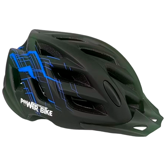 Casco Deportivo con Luz Negro-Azul