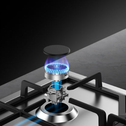 Encimera de gas de acero inoxidable de 4 quemadores