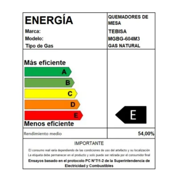 Encimera MGBG-604M3 de 4 Quemadores de Gas