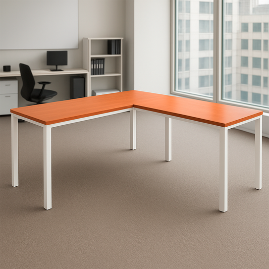 Estación Bench en L 180 cm x 195 cm Peral