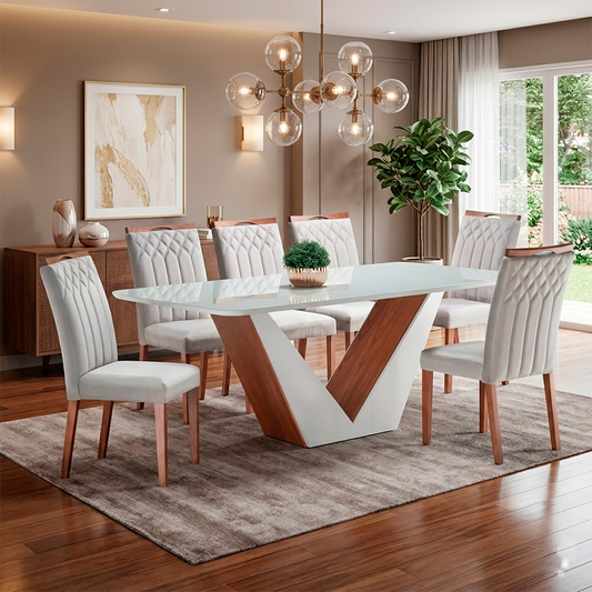 Comedor Dalia con 6 sillas Lia