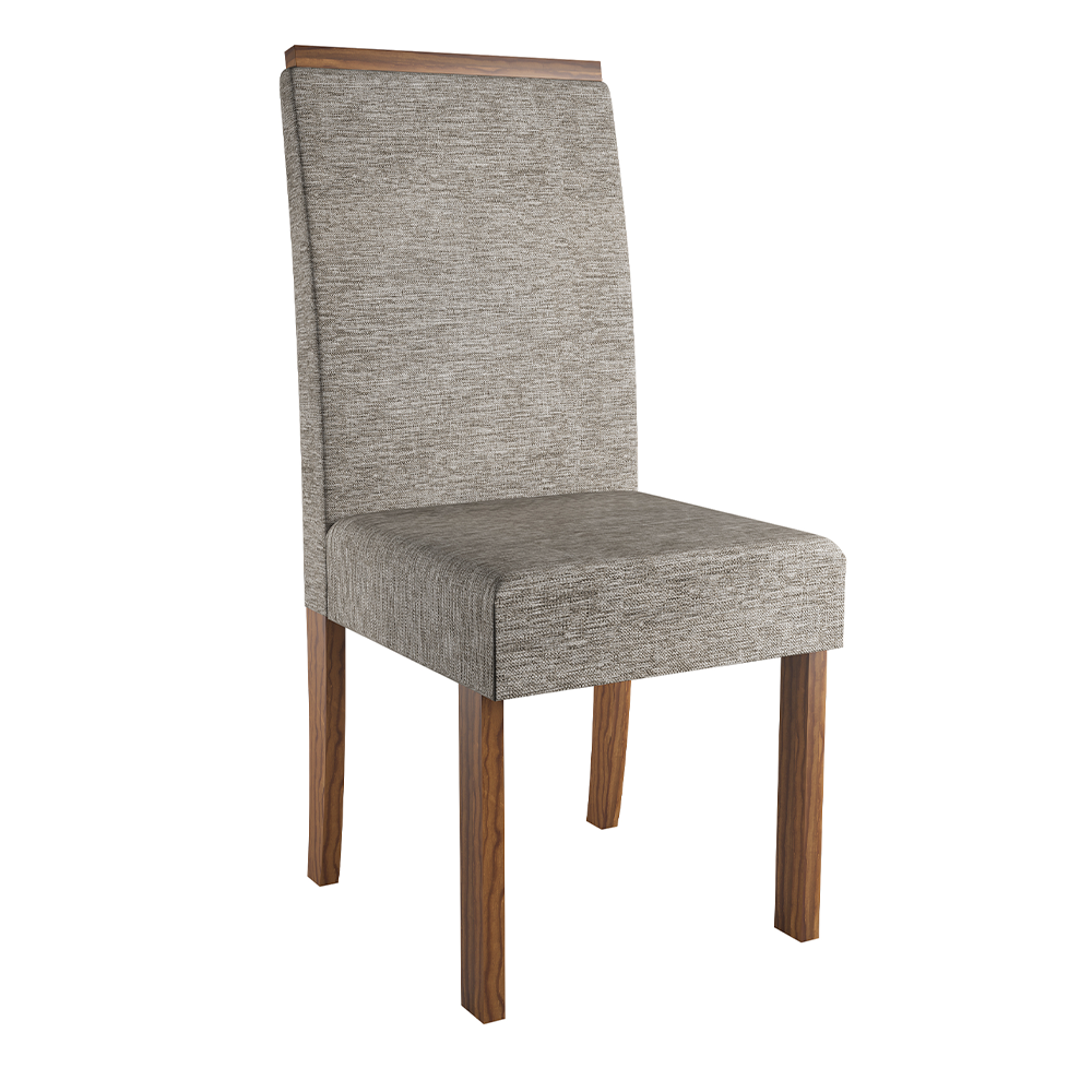 Comedor Louise con 6 Sillas Livia Nogal