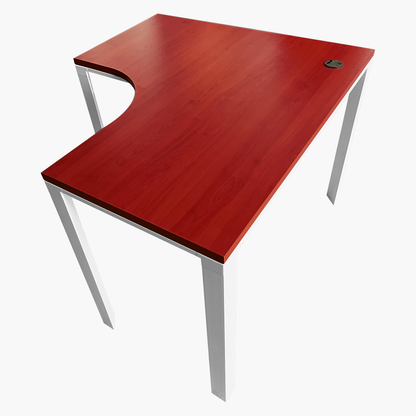 Escritorio Ferrara Tipo Bench en L 120cm Cerezo