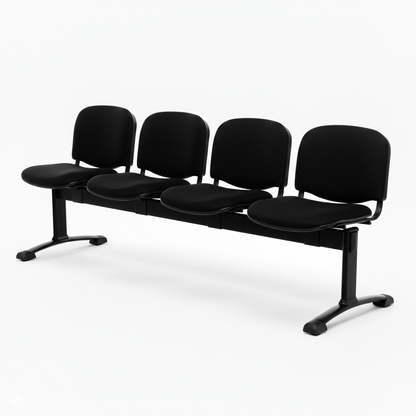 Banqueta ISO Pata Split Tapizada Negro