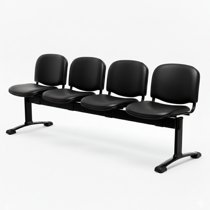 Banqueta ISO Pata Split Tapizada Negro