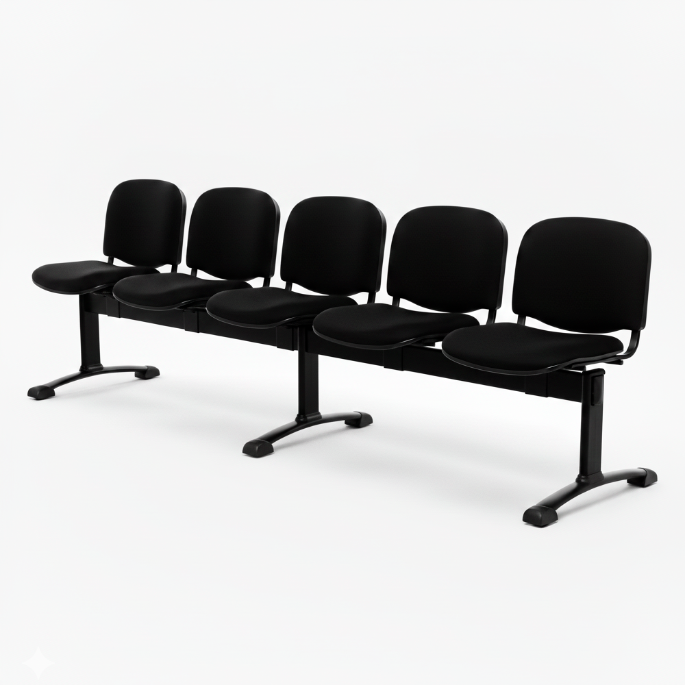 Banqueta ISO Pata Split Tapizada Negro