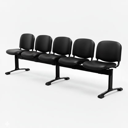 Banqueta ISO Pata Split Tapizada Negro