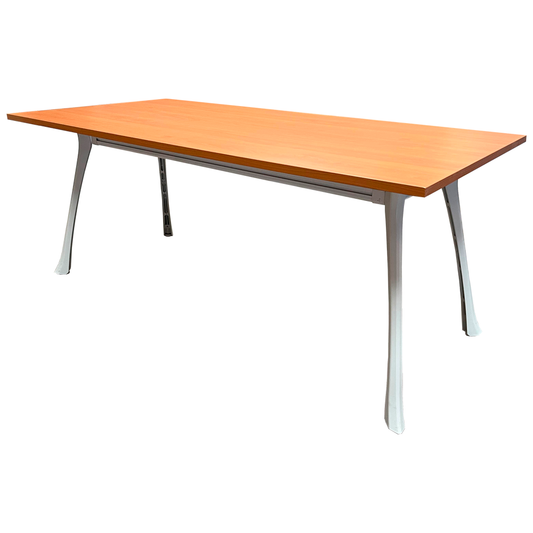 Mesa Reunión 180x90 Peral Pata Curva