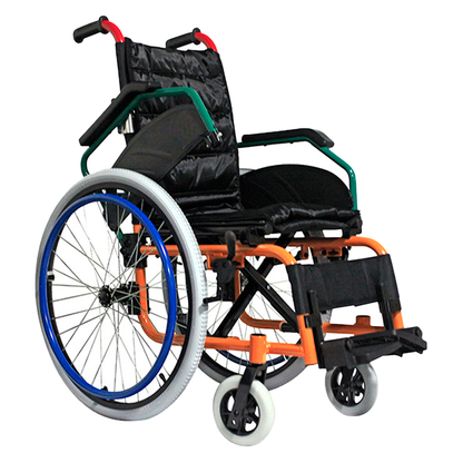 Silla de Ruedas Pediátrica con Respaldo Abatible