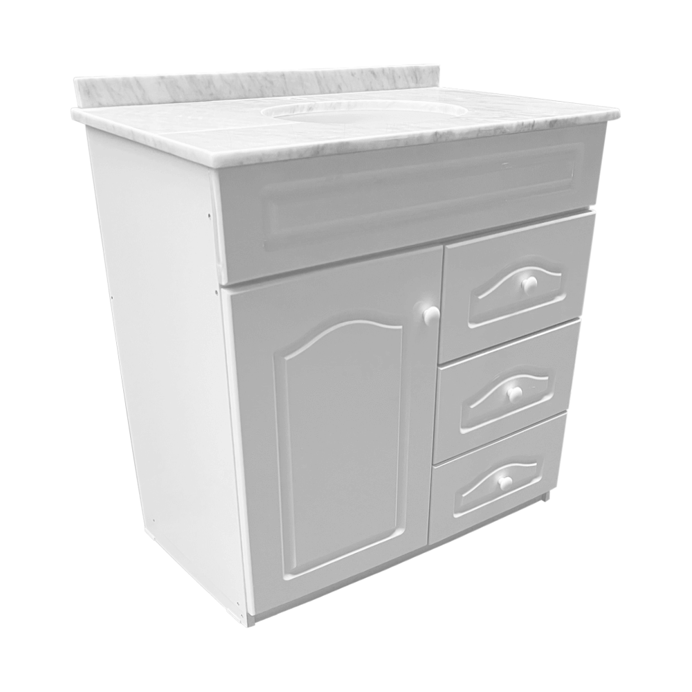 Mueble Vanitorio con Cubierta Mármol 83 cm