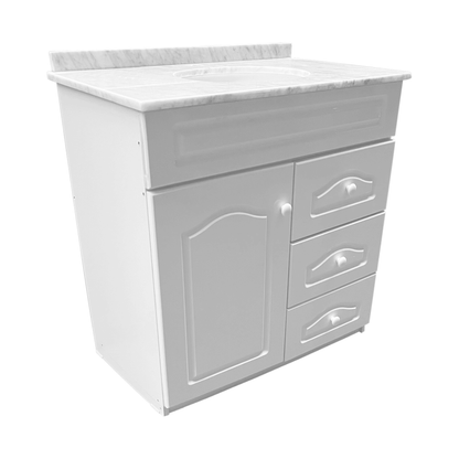 Mueble Vanitorio con Cubierta Mármol 83 cm