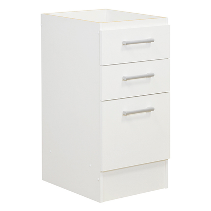 Gabinete Base Cajonera 40 cm 3 Cajones Blanco