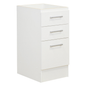 Gabinete Base Cajonera 40 cm 3 Cajones Blanco