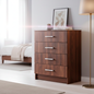 Cómoda 4 Cajones Nogal