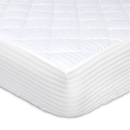 Cubre colchón 1.5 Plazas Ajustable Blanco - Relámpago.Shop