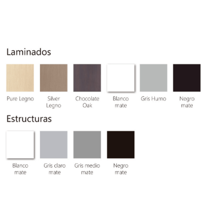 Estacion de Trabajo Paris con Gabinete Mixto 150cm - Relámpago.Shop