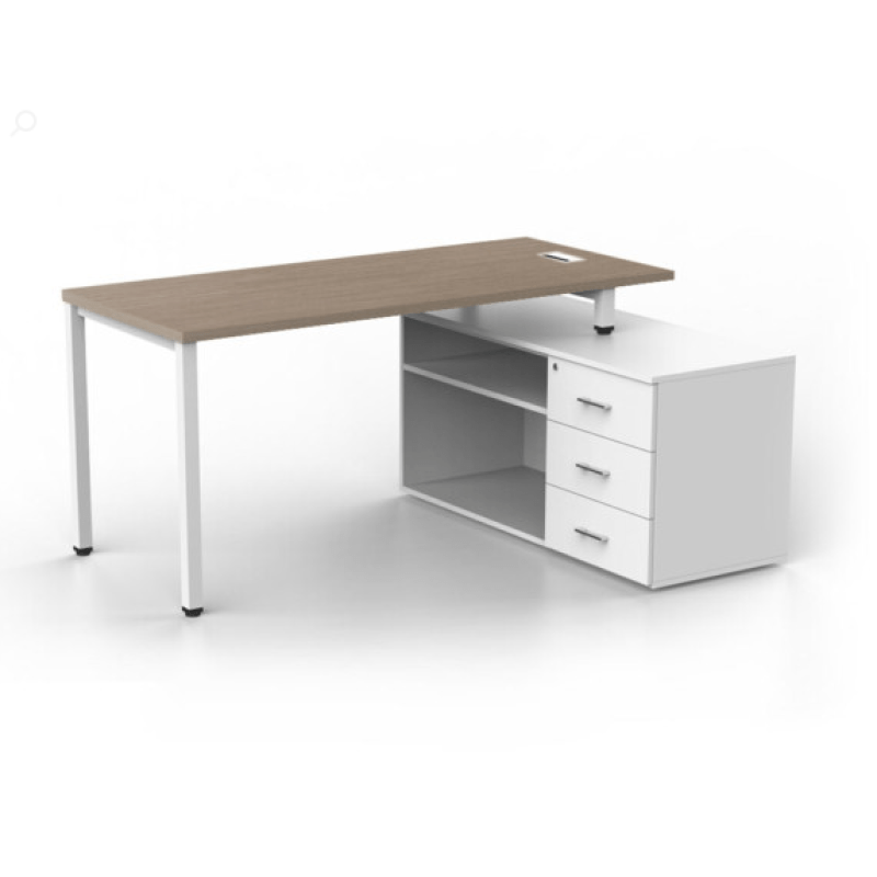 Estacion de Trabajo Paris con Gabinete Mixto 150cm - Relámpago.Shop