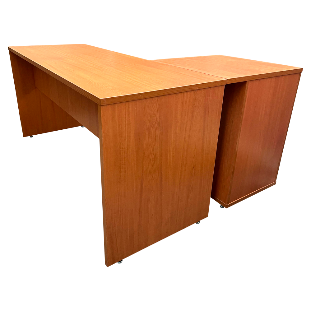 Escritorio en L 160x120 cm con Cajonera Peral