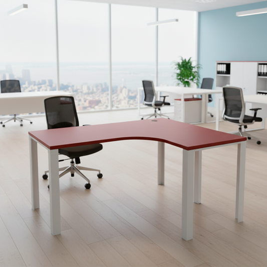 Escritorio Ferrara Tipo Bench en L 120cm Cerezo