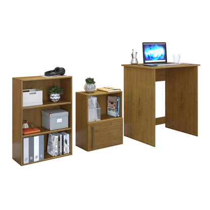 Kit Mini Home Office Carvalo