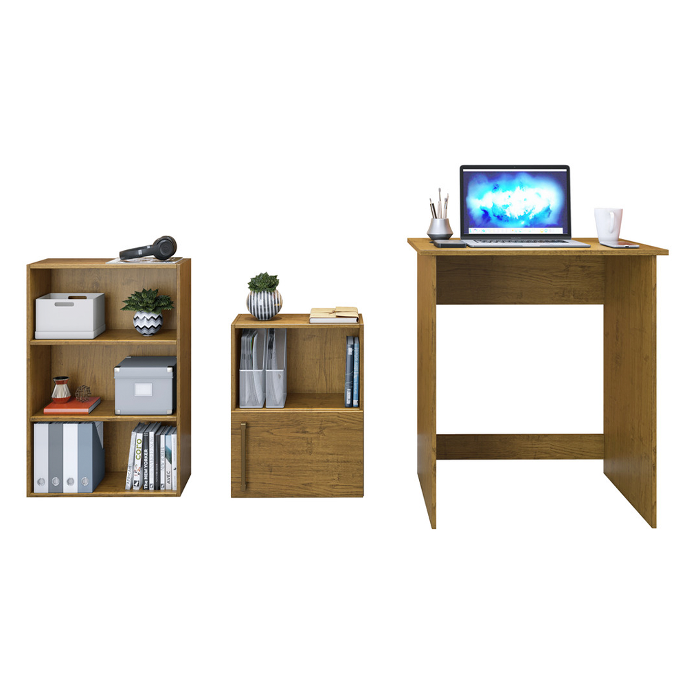 Kit Mini Home Office Carvalo