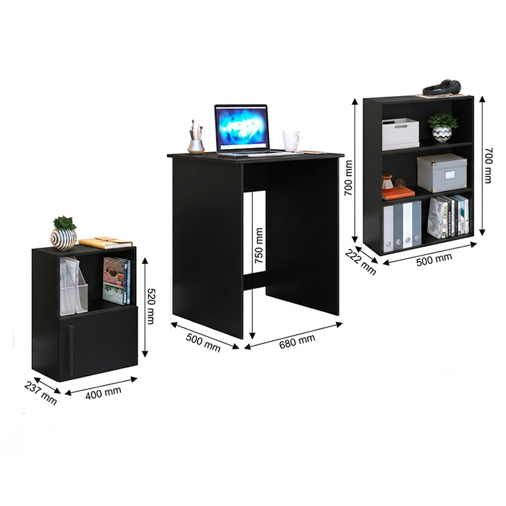Kit Mini Home Office Negro