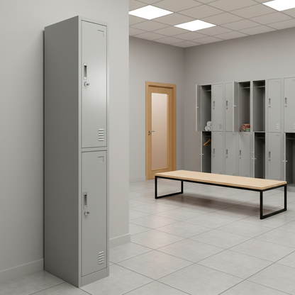 Locker Metálico 1 Cuerpo 2 Puertas