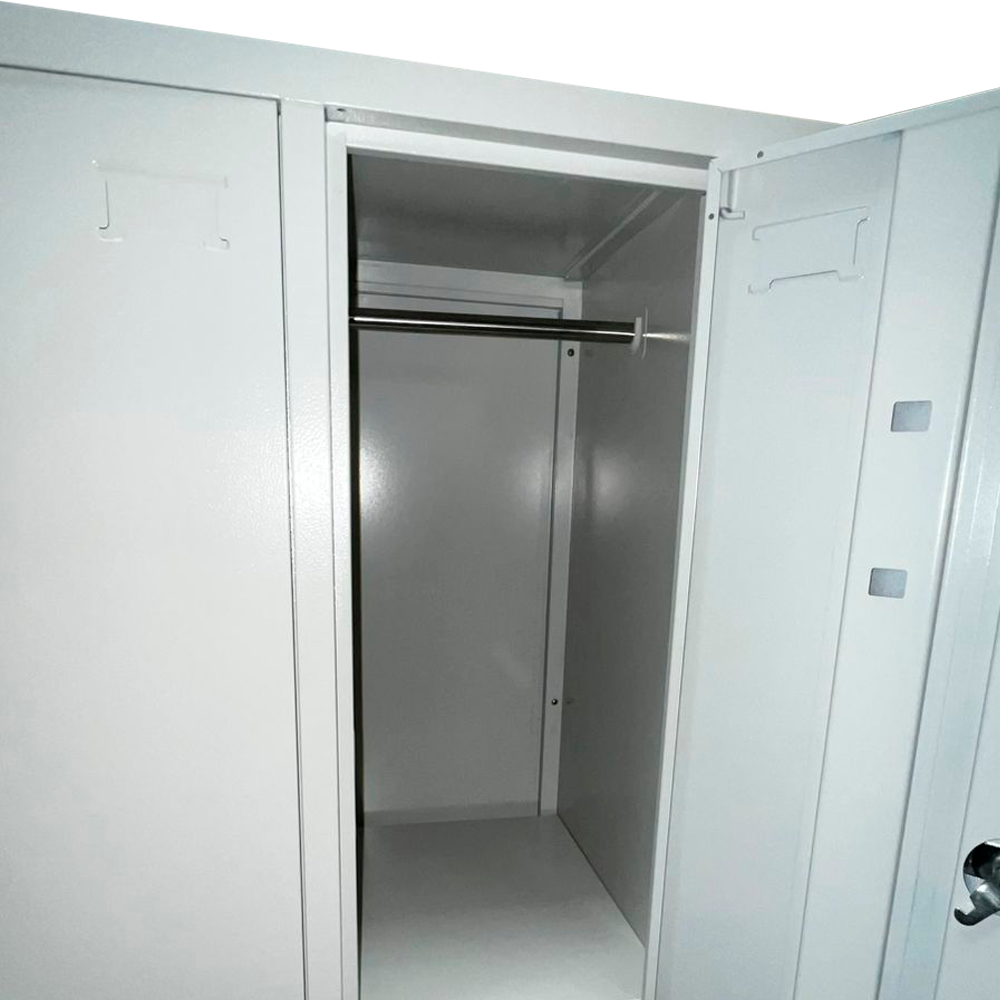 Locker Metálico 3 Cuerpos 6 Puertas