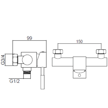 Monomando de Receptáculo Ibiza - Relámpago.Shop