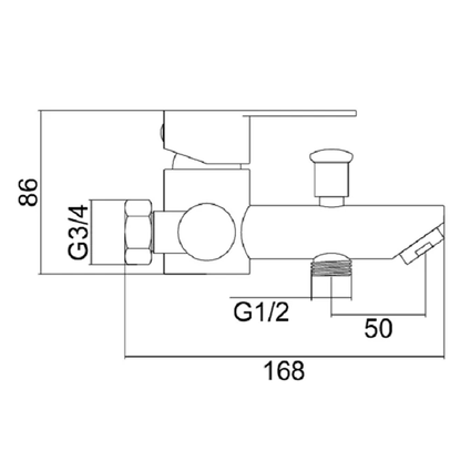 Monomando de Tina Ducha Oviedo