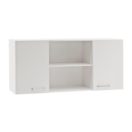 Mural Blanco 120 cm con 2 Puertas y Repisa