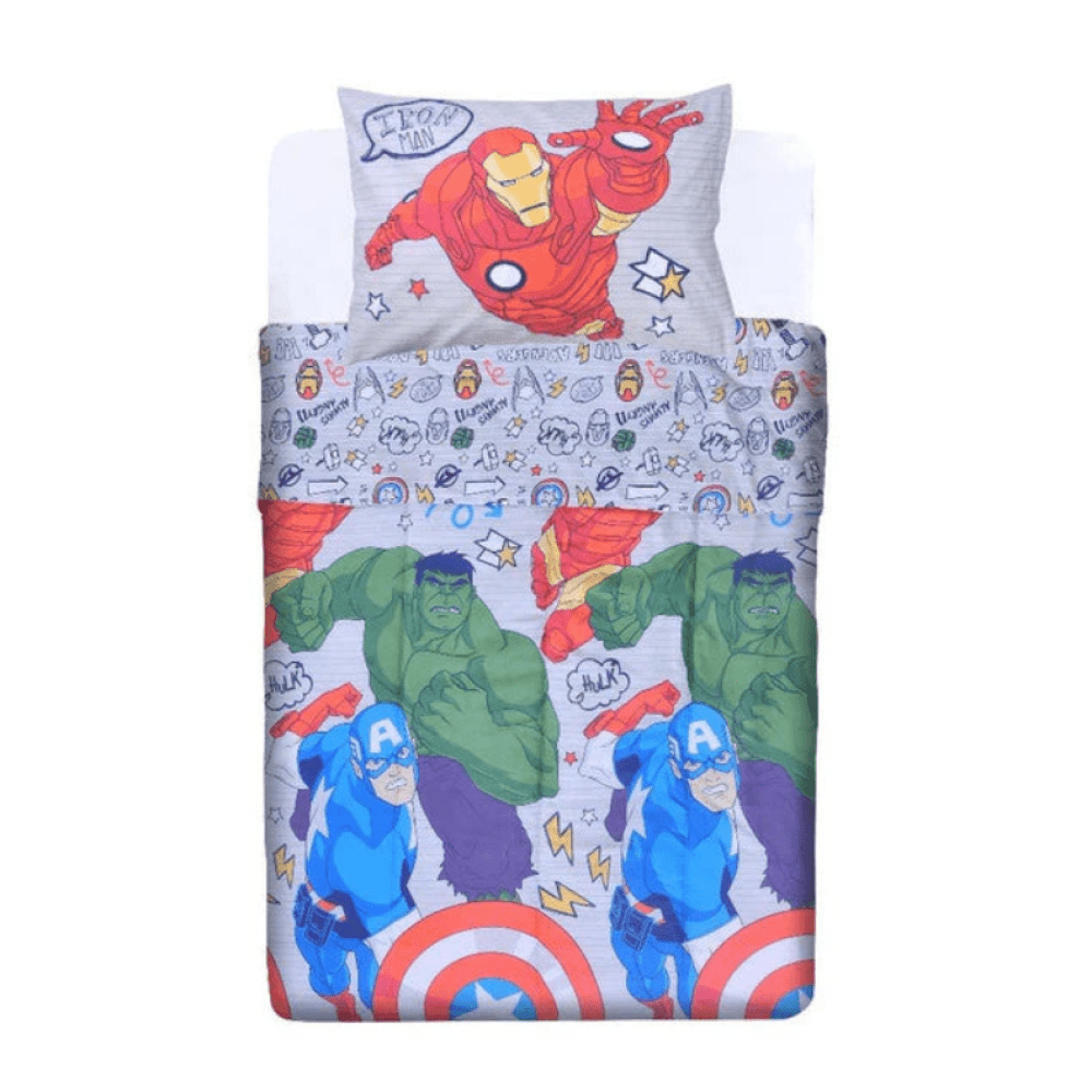 Plumón 1.5 Plazas Avengers War - Relámpago.Shop