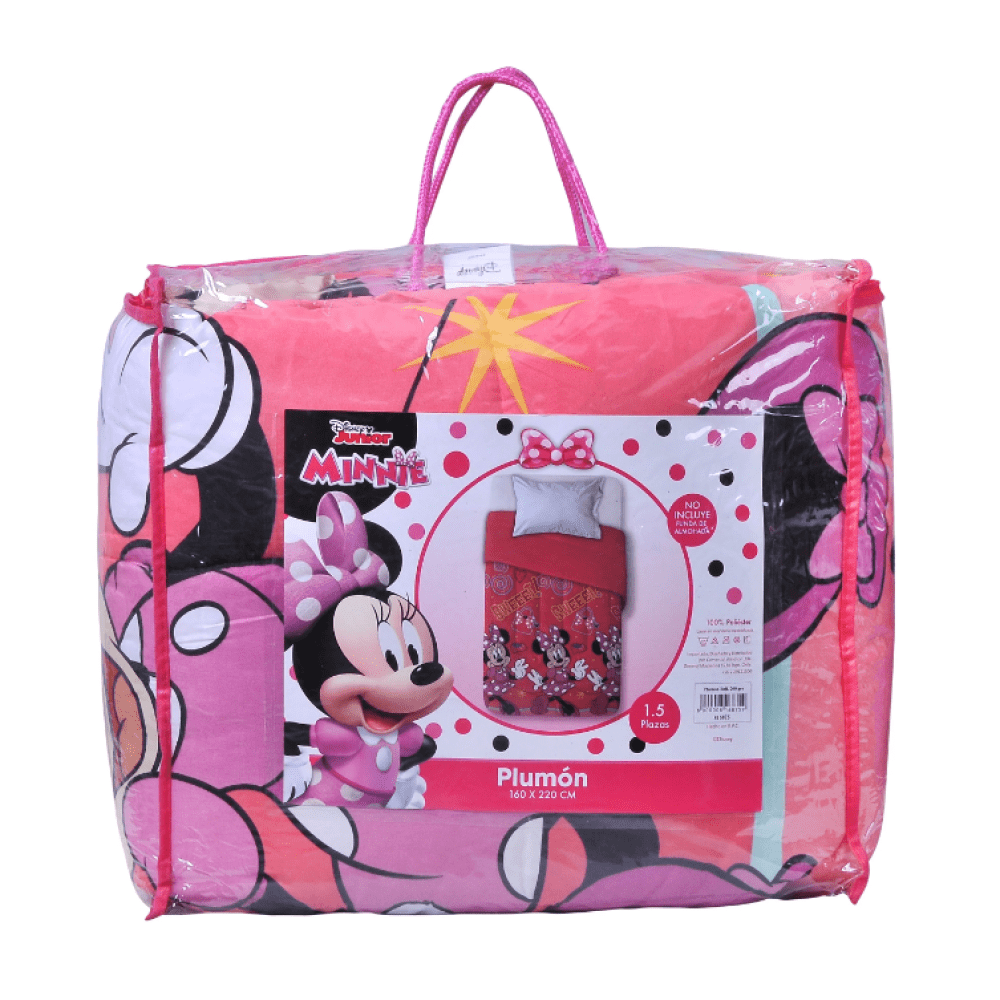 Plumón 1.5 Plazas Minnie Mouse 2 - Relámpago.Shop