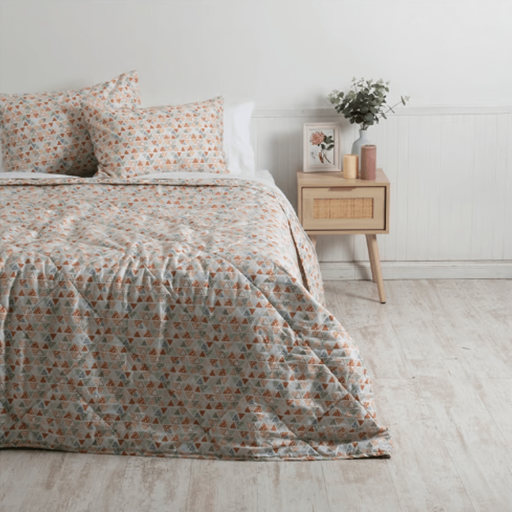 Plumón King Plazas Estampado Basic Horizon - Relámpago.Shop