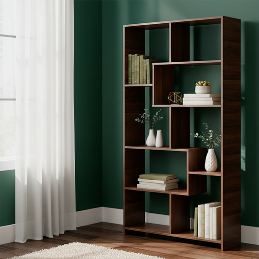 Librero Puzzle Nogal