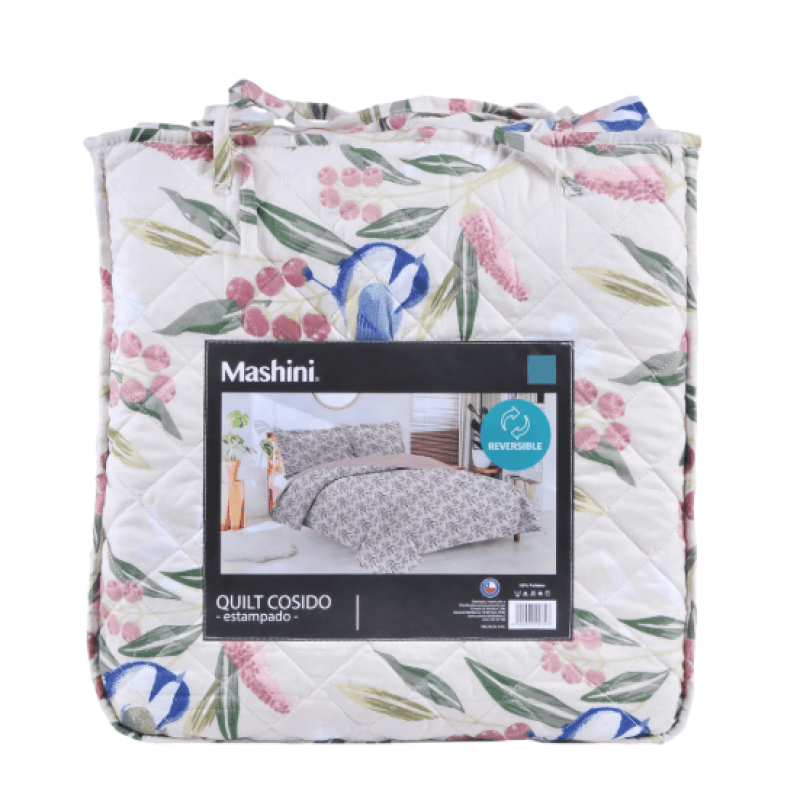 Quilt 1.5 Plazas Cosido Patchwork Begonia - Relámpago.Shop