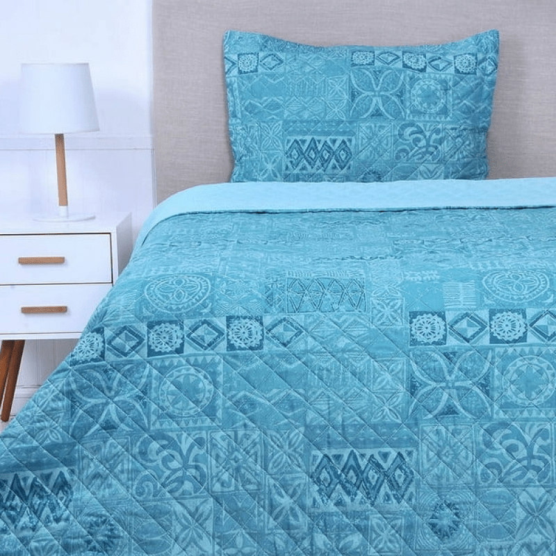 Quilt 1.5 Plazas Cosido Patchwork Tauro - Relámpago.Shop