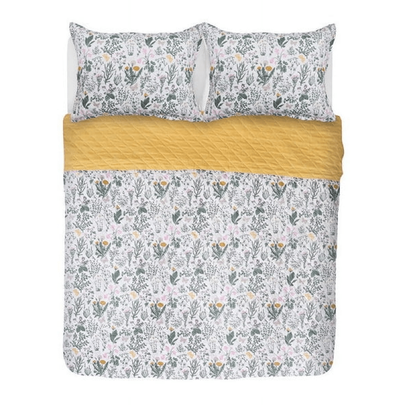 Quilt 2 Plazas Cosido Oliva - Relámpago.Shop