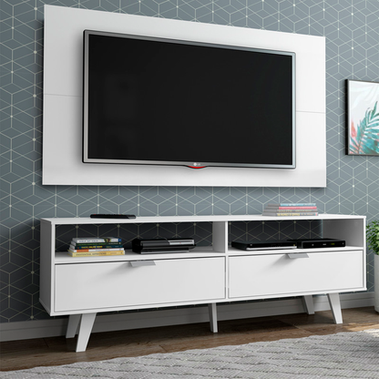 Rack con Panel Oslo Blanco
