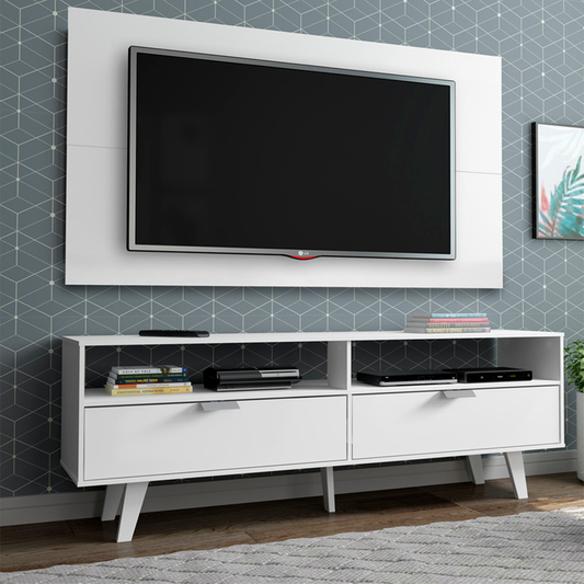 Rack con Panel Oslo Blanco