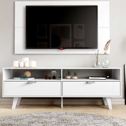 Rack con Panel Oslo Blanco