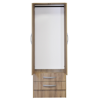 Closet 2 Puertas 2 Cajones Roble Santana