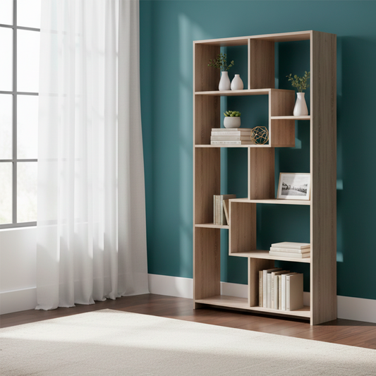 Librero Puzzle Roble Santana