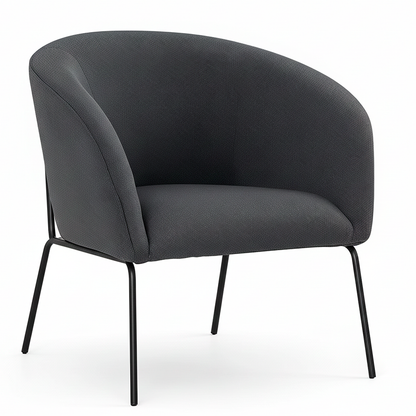 Sillón Arko de Terciopelo Gris