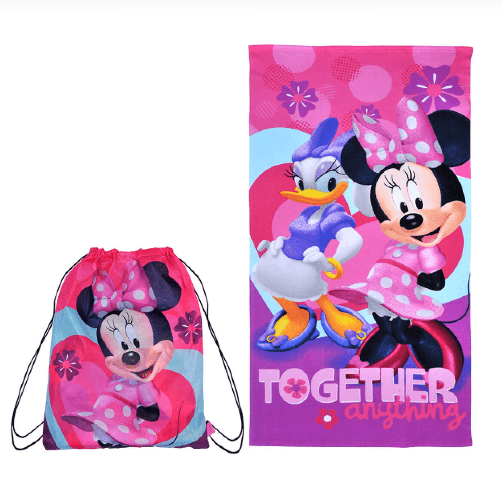 Toalla Playa 70x140 Minnie Aventuras - Relámpago.Shop