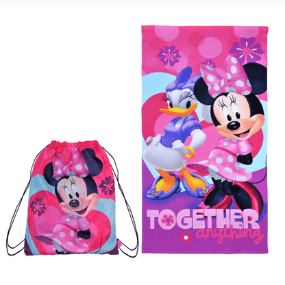 Toalla Playa 70x140 Minnie Aventuras - Relámpago.Shop