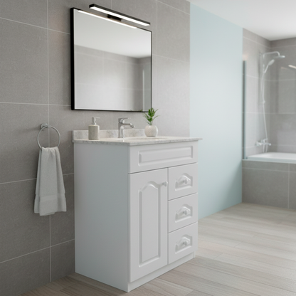 Mueble Vanitorio con Cubierta Mármol 63 cm